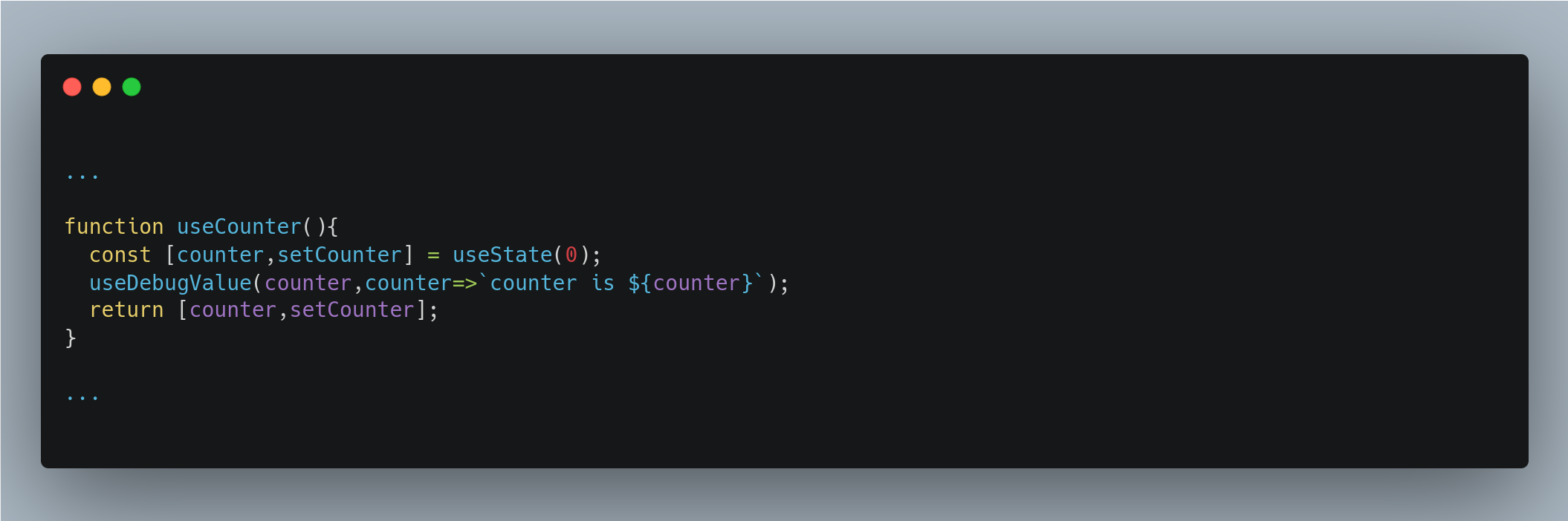 هوک useDebugValue در ریکت